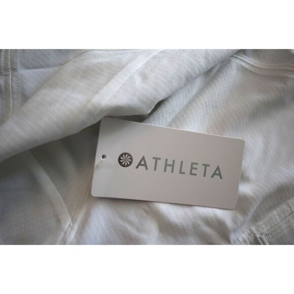Athleta 587894 Women's Sz Large White Boundless Lightweight Popover Jacket - Picture 6 of 10